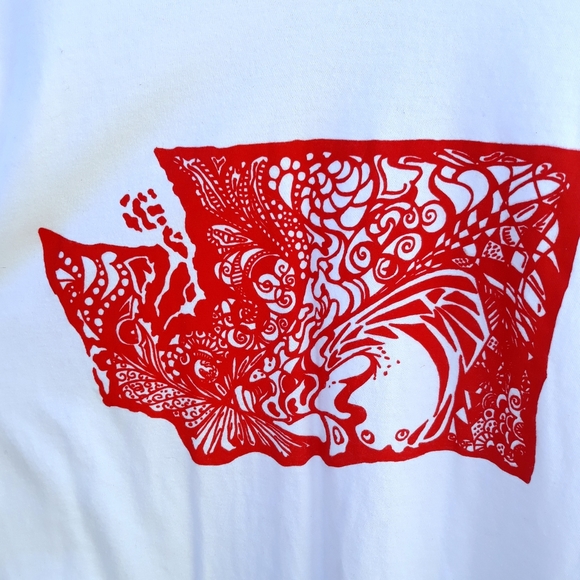 Screen print Washington state Tee - Picture 2 of 3